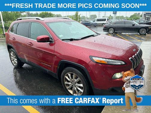 Deep Cherry Red Crystal Pearlcoat 2017 Jeep Cherokee Limited