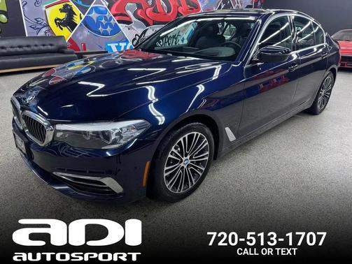 Blue 2019 BMW 540 xDrive Sedan