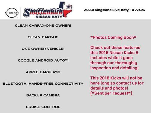 2018 Nissan Kicks S