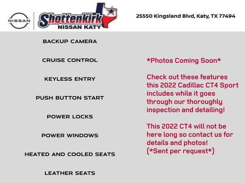 2022 Cadillac CT4 Sport