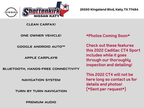 2022 Cadillac CT4 Sport