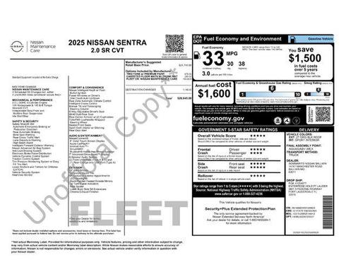 Orange Metallic/Super Blk 2025 Nissan Sentra SR