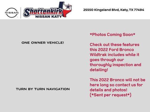 Race Red 2022 Ford Bronco Wildtrak