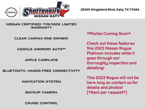 2023 Nissan Rogue Platinum