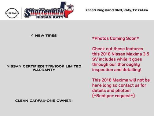 2018 Nissan Maxima 3.5 SV