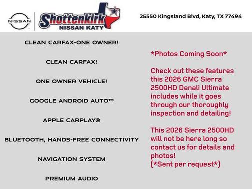 2026 GMC Sierra 2500 Denali Ultimate