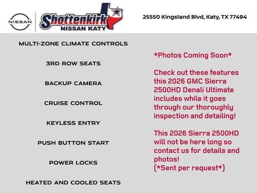 2026 GMC Sierra 2500 Denali Ultimate