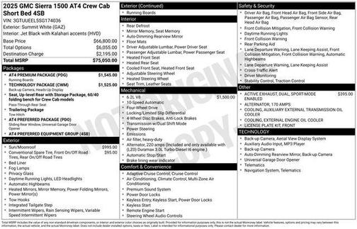 2025 GMC Sierra 1500 AT4