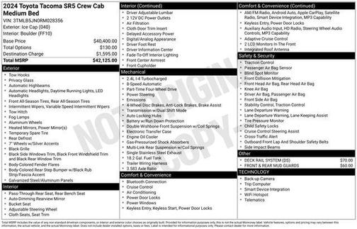 Ice Cap 2024 Toyota Tacoma SR5