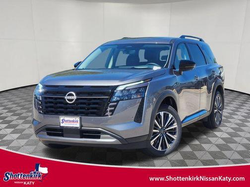 Gun Metallic 2026 Nissan Pathfinder Platinum