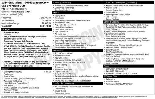 2024 GMC Sierra 1500 Elevation