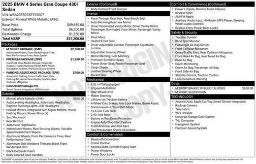 2025 BMW 430 Gran Coupe i