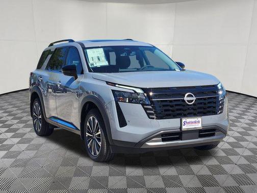 Boulder Gray Pearl 2026 Nissan Pathfinder Platinum