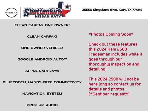 2024 RAM 2500 Tradesman Crew Cab 4x4 6'4' Box