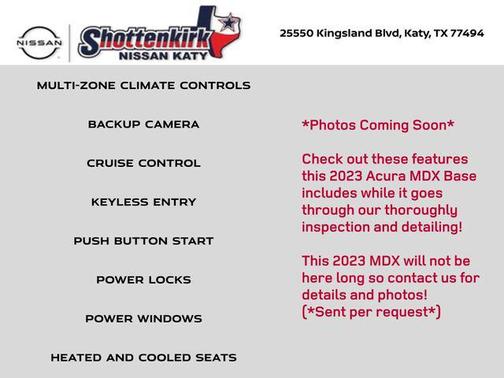 2023 Acura MDX Standard