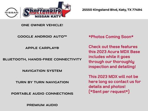 2023 Acura MDX Standard