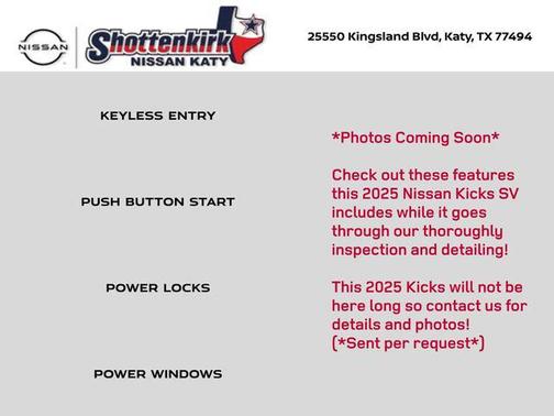 2025 Nissan Kicks SV
