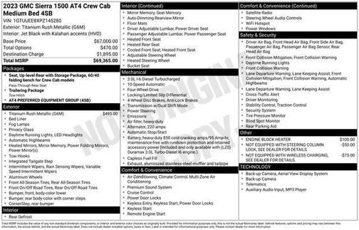 2023 GMC Sierra 1500 AT4
