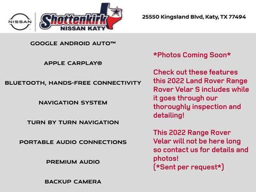 2022 Land Rover Range Rover Velar P250 S