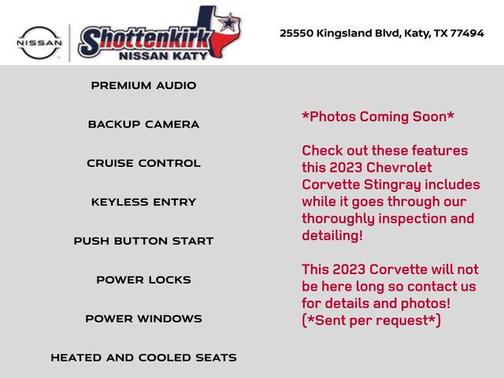 2023 Chevrolet Corvette Stingray w/1LT