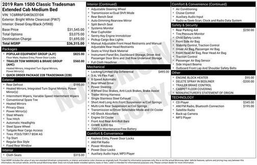 2019 RAM 1500 Tradesman