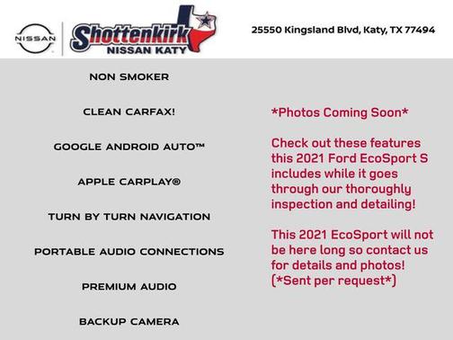 2021 Ford EcoSport S