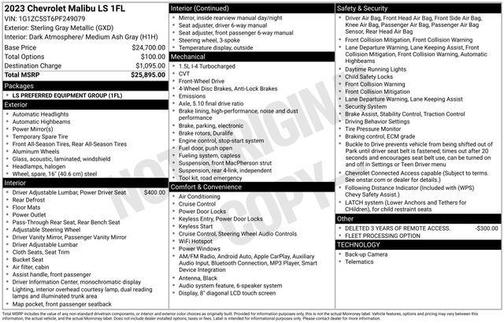 2023 Chevrolet Malibu 1LS