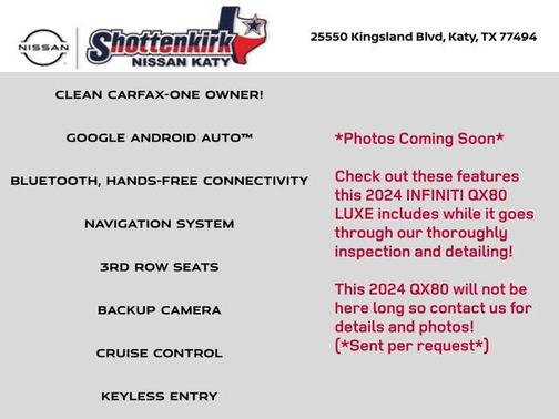 2024 INFINITI QX80 Luxe