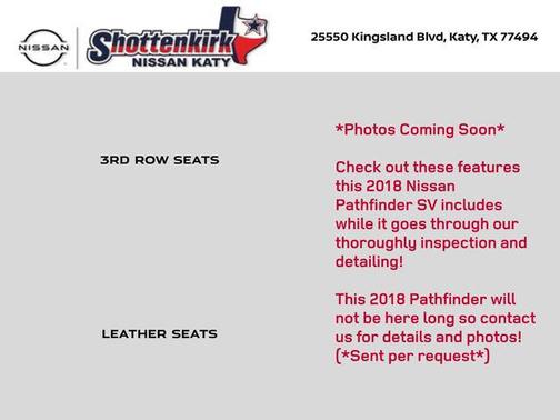 2018 Nissan Pathfinder SV