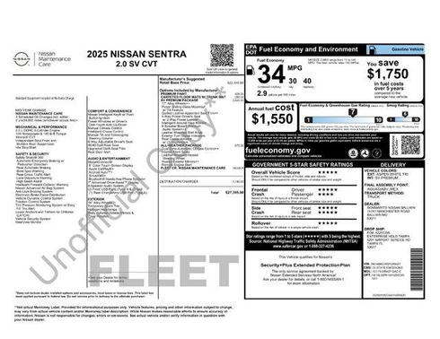 2025 Nissan Sentra SV