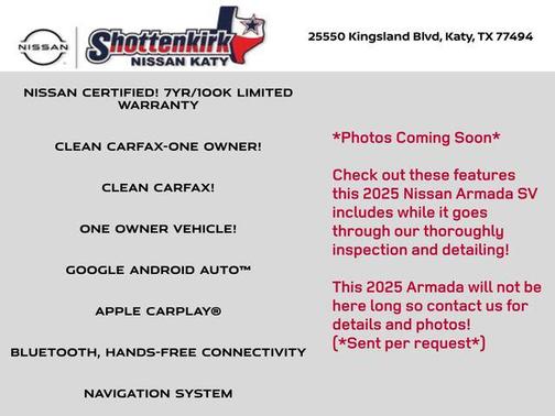 2025 Nissan Armada SV 2WD