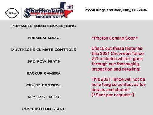 2021 Chevrolet Tahoe 4WD Z71