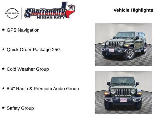 Sarge Green Clearcoat 2021 Jeep Wrangler Unlimited Sahara