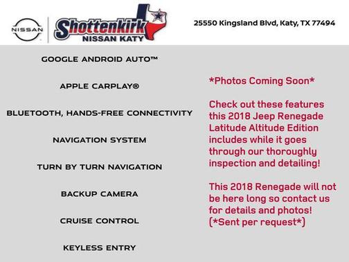 2018 Jeep Renegade Altitude