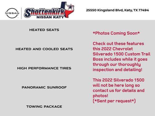 2022 Chevrolet Silverado 1500 Custom Trail Boss