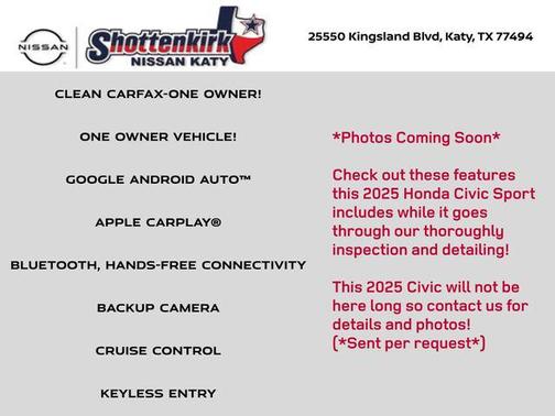 2025 Honda Civic Sport