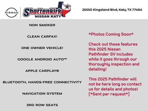 2025 Nissan Pathfinder SV FWD