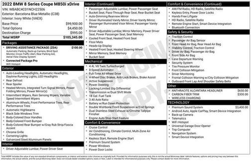 2022 BMW M850 xDrive
