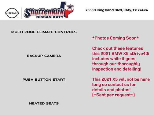 Alpine White 2021 BMW X5 sDrive40i