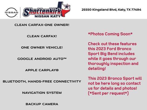 2023 Ford Bronco Sport Big Bend