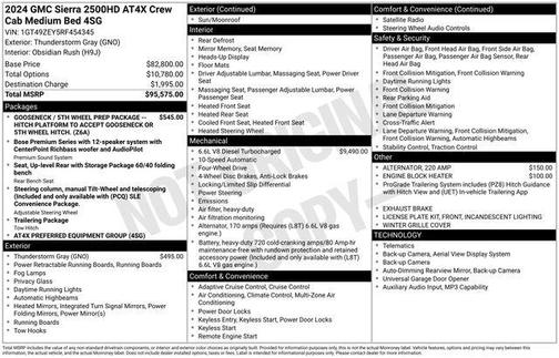 Thunderstorm Gray 2024 GMC Sierra 2500 AT4X