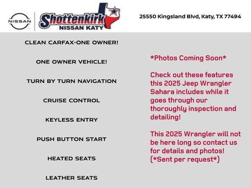 2025 Jeep Wrangler 4-Door Sahara 4x4