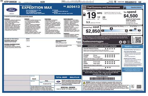Black Metallic 2024 Ford Expedition Max XLT