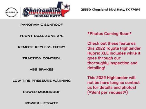 2022 Toyota Highlander Hybrid XLE