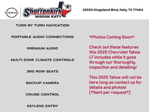 2025 Chevrolet Tahoe LT