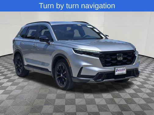 Solar Silver Metallic 2025 Honda CR-V Hybrid Sport FWD