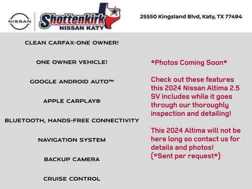 2024 Nissan Altima 2.5 SV