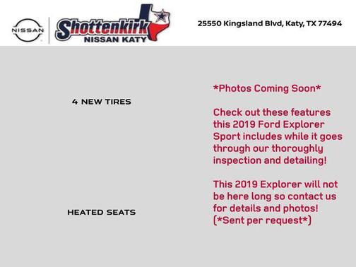 Black Metallic 2019 Ford Explorer Sport