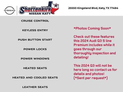 2024 Audi Q3 Premium 45 TFSI S line quattro Tiptronic