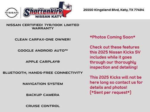 2025 Nissan Kicks SV